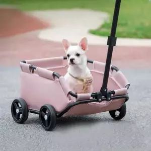 [반려] 접이식 유모차 오픈형 펫 애견개모차 강아지 카트