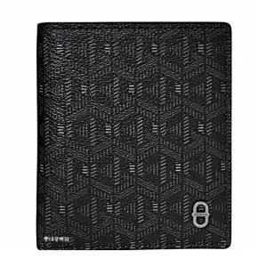 [롯데백화점]에스콰이아 26SS 신상 모노톤 패턴 트렌디한 남성 슬림 중지갑 EOFSPN241BK