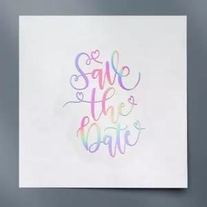 날짜 저장 스티커 홀로그램 2개 세트 프리미엄 방수 비닐 노트북 스마트폰 자동차 더트 바이크 벽 룸