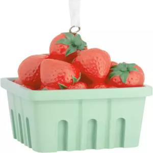 딸기 크리스마스 장식품의 홀마크 바구니 음식 선물