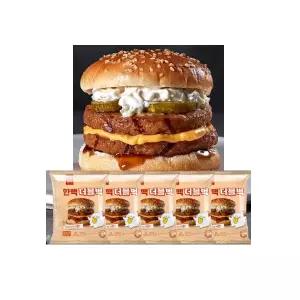 한맥 더블 불고기 햄버거 5팩 냉동버거  PX 매점 pc방 베스트 1위 한맥 더블벅