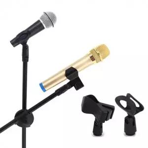 트윈 마이크 거치대 스탠드 받침대 고정 홀더 방송용