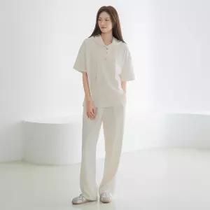 [마담4060]엄마옷 마담4060 후드반팔트레이닝 중년여성 데일리 세트 -RSET2604002-