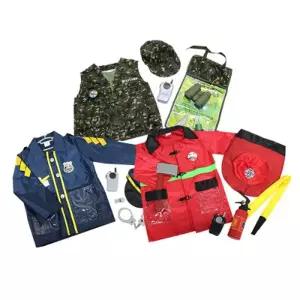 어린이 직업체험 역할의상 소방관/경찰관/군인 3종 영유아 유치원 키즈카페