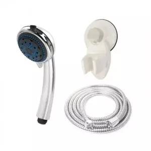 안마 샤워기 메탈호스 B세트 1.5m 샤워줄 헤드 목욕탕 수압상승 호스 흡착식 홀더 거치대 욕실 부속품 욕조