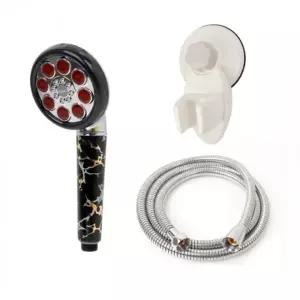 쿨 샤워기 고급메탈호스 B세트 2m 흡착식 거치대 홀더 필터 헤드 샤워줄 호스 교체 부스 욕실 욕조 목욕탕