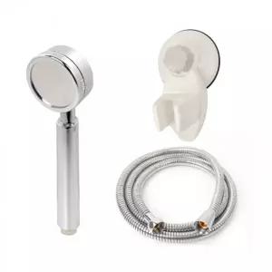리빙 샤워기 고급메탈호스 B세트 2m 샤워헤드 절수형 수압조절 기능성 욕실 부속품 교체 거치대 홀더 욕조