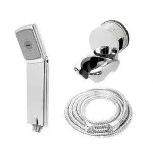 폴더 절수샤워기 메탈호스 A세트 2m 절수형 수압상승 샤워헤드 고압 호스 줄 거치대 샤워기걸이 홀더 수전