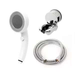 도리도리 샤워기 고급메탈호스 A세트 1.5m 기능성 샤워헤드 호스 줄 수압조절 욕실부스 행거 거치대 부속품