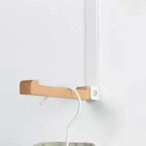 [JED] 접이식 걸이형접이식행거 도어옷걸이행거 도어행거 화이트 스틸우드