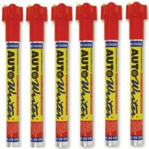 베이베이키 미국 화학 및 플라스틱 오토라이터 펜 레드 USC37008 6개의