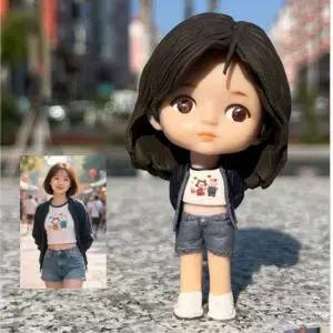 커스텀 수제인형 키링 가방 피규어 열쇠고리 핸드메이드