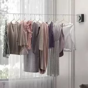 ( )다용도 실내 건조 타공 건조대 빨래줄 와이어 걸이 가정용 와이어줄 공간 절약 다용도줄