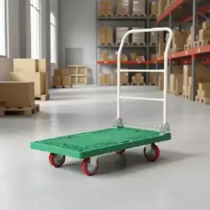 ( )그린 PVC 접이식 핸드카 이동식 운반구 택배용 구루마 짐수레