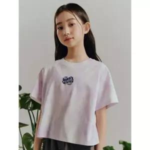 탑텐 키즈 MKF3T03 여아 쿨에어 코튼 크롭 다잉 티셔츠 453713