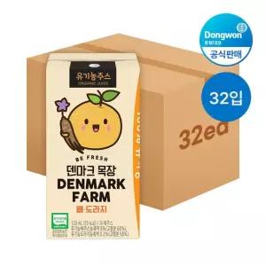 [etv] 덴마크목장 유기농 주스 배도라지 120ml, 32팩