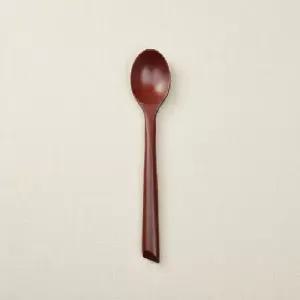 ( )장미목 옻칠 어린이 유아 숟가락 20cm 로즈 원목 커트러리 식기