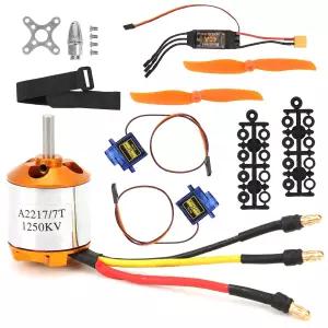 227 KV250 브러스 모터 40A ESC SG90 9g 서보 매개변수 8060 프로펠러 세트 엔진 또는 헬리콥터 비행기 00