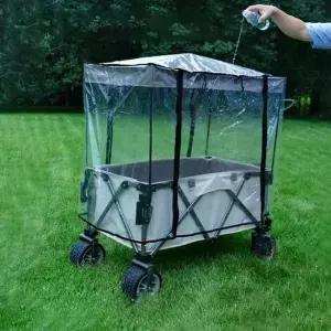 캠핑카 캠핑 웨건 손수례 레인커버 모기장 바람막이 덮개 차박용품