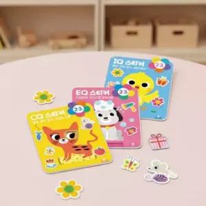 도티도그 IQ스티커 2,3세 세트 - 숫자,모양,크기,길이,높이(12312)