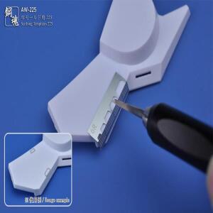 프라모델 부품 런너함Madworks 군인 공상 과학 소설 모델용 AW-225 스크라이빙 템플릿, 에칭 시트 도구 1pc