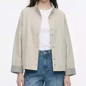 KARRA (77까지)캐주얼믹스배색자켓_A6S0370