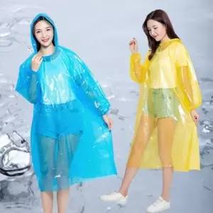 형광색 비옷 안전 우비 작업용 비닐 우의 휴대용 여름