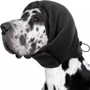 선푸라 반려견 진정 후드티 귀 머프 소음 보호 이어 랩 혈종 조절 가능한 노 쉐이크 헤드 커버 불안 그루밍