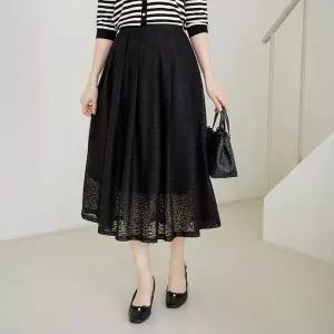 엄마옷 마담4060 치마 중년여성 데일리 펀칭레이스플리츠스커트 -YSK2603007-