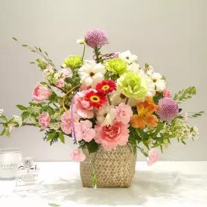 쁘띠 핑크 카네이션 바구니MTFA160