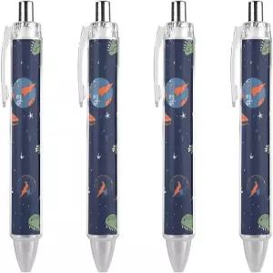 YTLKGFP 맞춤 우주비행사 공룡 로켓 볼펜 개인 펜 접이식 DIY 사진 비즈니스 오피스 학교 졸업 선물로