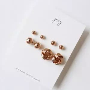 귀찌 귀걸이 귀걸이세트 크로스볼