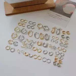 패션 페이크 귀걸이 이어커프 귀찌 포인트팔찌 피어싱