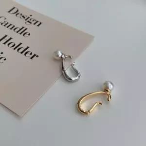 라인 심플 실버목걸이 귀찌 이어커프 볼 골드목걸이