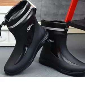 데일리 끈조절 남성 발편한 날 다용도부츠 신발 레인부츠 발편한 다용도