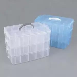 다용도정리함 멀티박스 다용도 휴대용 3단 중형 화장품정리대 보관함