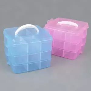 수납함 멀티박스 3단 휴대용 다용도 소형 다용도정리함 소품정리함