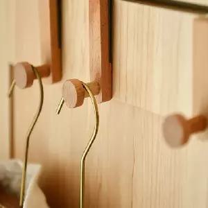 ( )원목 다용도 도어후크 행거 문걸이 옷걸이 도어행거 가방 모자 걸이