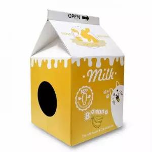 밀크 바나나 우유 타비 하우스 스크래쳐 고양이스크래