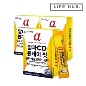 라이프허브 알파CD 원데이 핏 알파시클로덱스트린 3박스(3g x 42포)