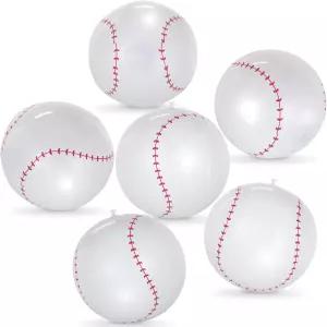 요혼 6개 대형 풍선 축구공 16인치 폭발 축구 장난감 여름 수영장 비치볼 슈퍼볼 파티 용품을 위한 스포츠