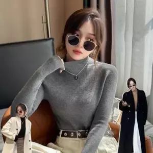 [옷은날개] 목폴라 여성티셔츠 스판 하프터들넥 티셔츠 이쁜