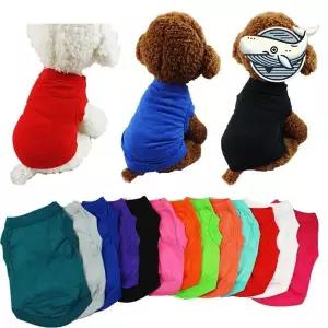 털빠짐 방지 애견 면 나시티 기본형 중형견