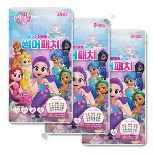 레인보우 버블젬 썸머패치 24매입 3개 모기퇴치 스티커