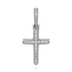 [판도라]397571CZ 클래식 크로스 십자가 펜던트 참