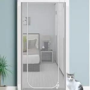 [반려] 방묘문 울타리 현관 방충문 고양이 안전문 90x220cm