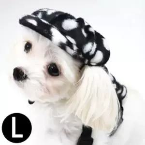 [반려] 모자 강아지 달마시안모자 블랙 L