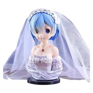 리제로 렘 흉상 굿즈 피규어 컬렉션 네코미미 키덜트 리제로굿즈 아크릴스탠드 램 장식품