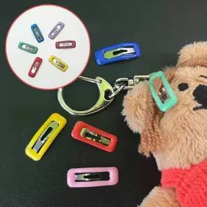 강아지삔 강아지 머리핀 사각 똑딱핀 5P