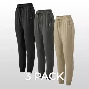 [테슬라] 여성 경량 캐주얼 라운지웨어 조거팬츠 3팩